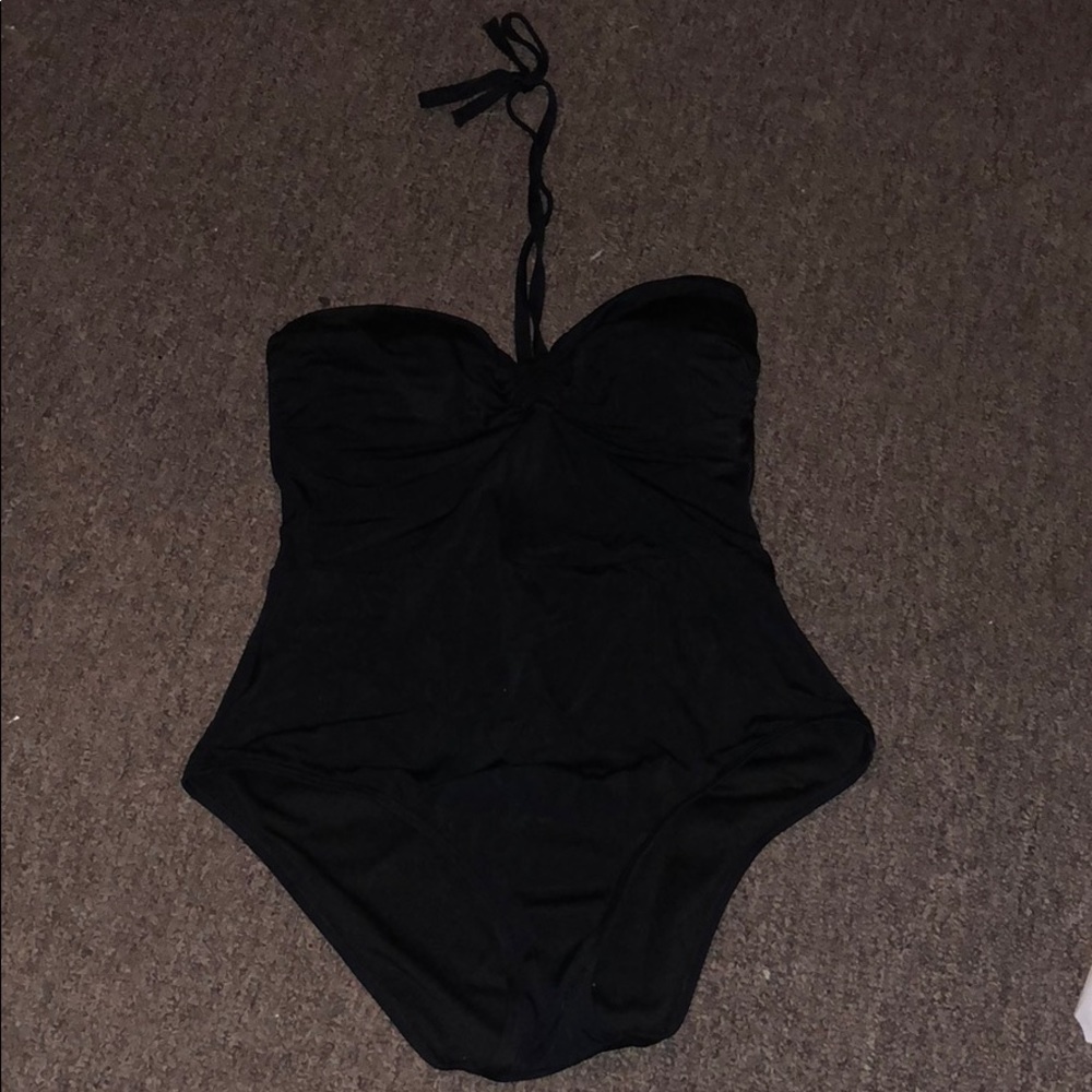 Halter strap one piece bathing suit VS